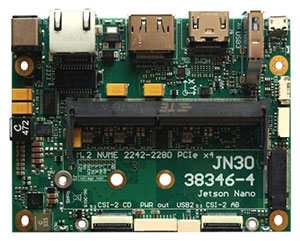 JN30B Carrier Board for Jetson Nano Production Module Rev. 9 (PoE PD)
