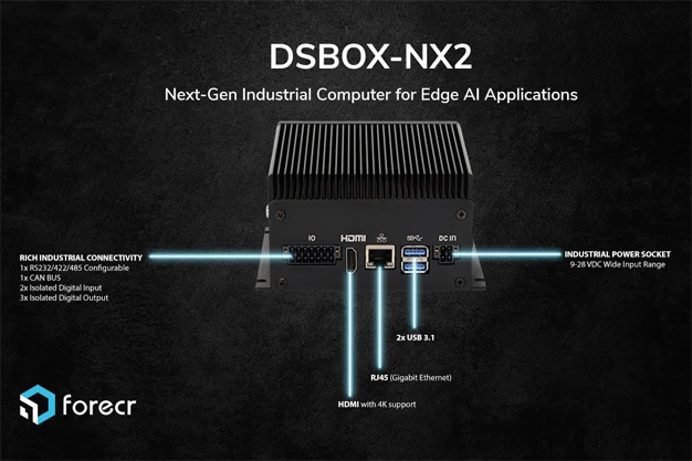 Jetson™  Xavier™ NX Industrial Fanless PC - DSBOX-NX2