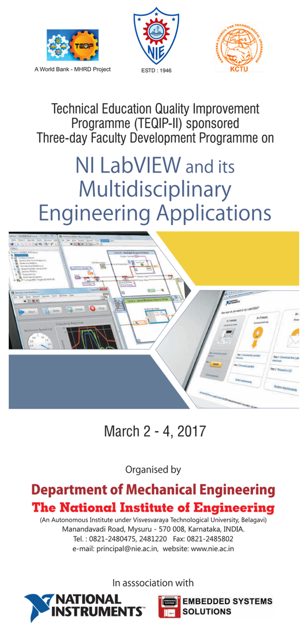 NI LabVIEW and its Multidisciplinary Engineering Applications