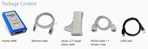 Flasher ARM - The Flash Programmer for ARM Core Microcontrollers Supported Devices Package Content