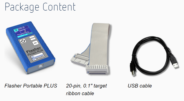 SEGGER Flashers Supported Device Package Content